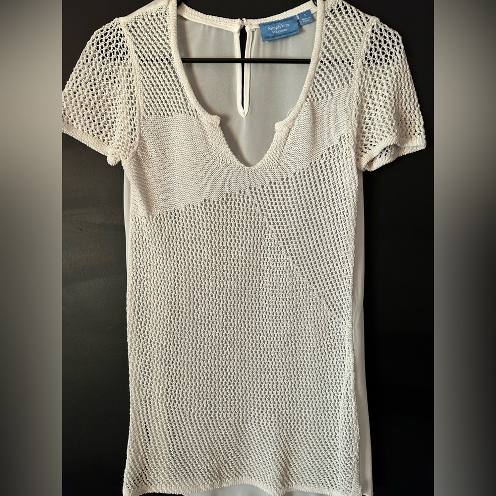 White Simply Vera Top